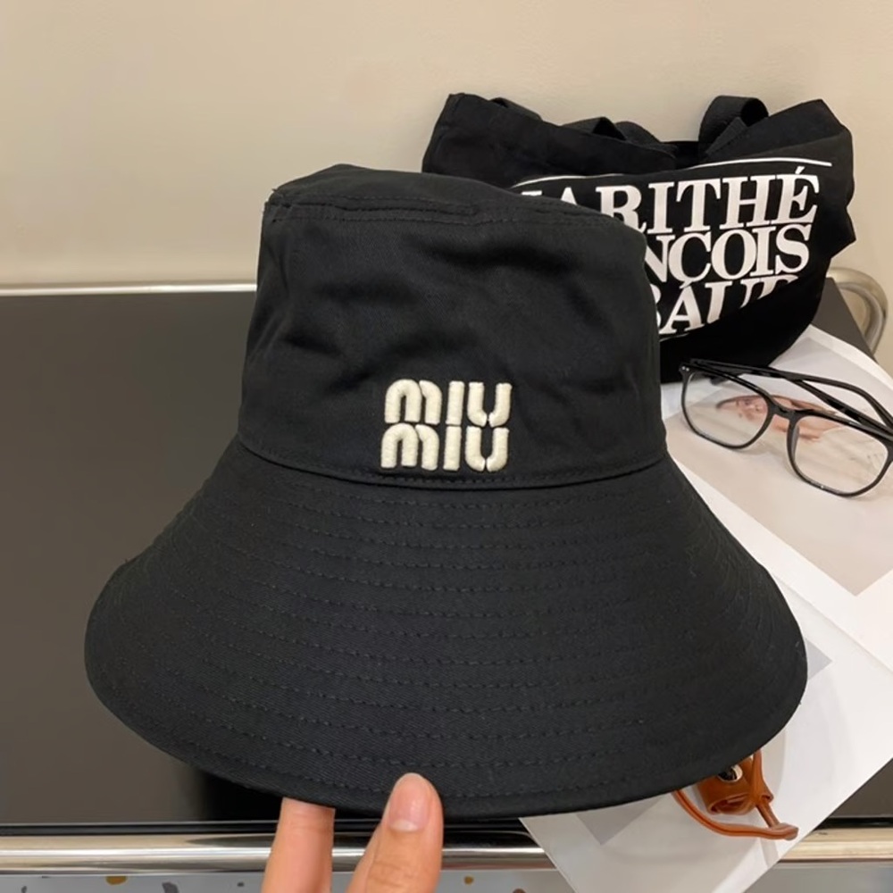Miumiu Black fisherman's hat